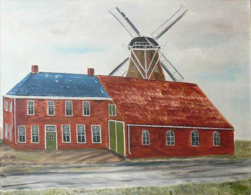 schilderij molen Oosteinde